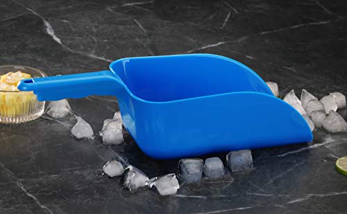 New Star Foodservice Commercial Grade Polycarbonate Plastic Utility Ice Scoop, Blue, 64 oz - color: Blue, size: 64 oz.