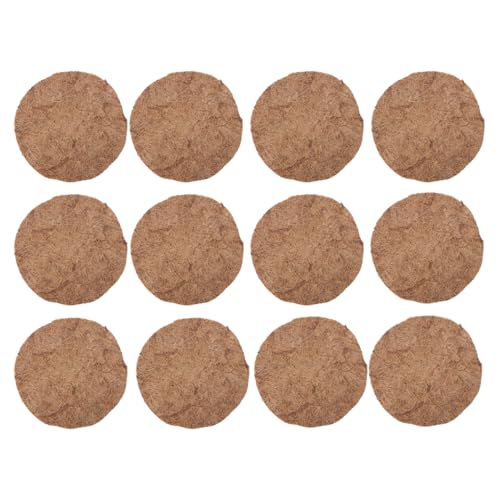 TEHAUX Coconut Fiber Bird Nest Mat 8.1 Inch Dehumidification Racing Pigeon Nest Pad Breathable Durable Bird Breeding Accessory for Egg Protection