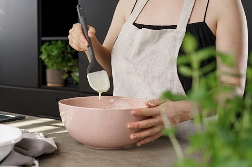 Zyliss E980220 Spoontula Large, Sustainable Wheatstraw/Silicone, Cooking Spoon/Spatula, Heat Resistant Silicone Head, Beluga Grey, 12.2" X 2.4", Dishwasher Safe, 5 Year Guarantee - style: Spoontula (Large)