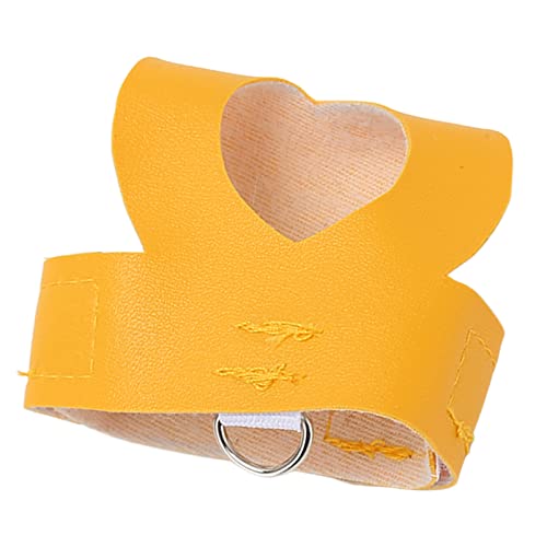 Artificial Leather Bird Harness Leash Vest with Rope and Handle for ParrotsParakeetsand Cockatiels - Comfortable and Bird (S) - size: S