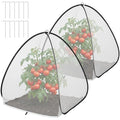 2 Pcs Pop Up Insect Barrier Plant Cover Tent, 30 x 28 x 28 Inch Foldable Garden Plant Protectors Mesh Enclosure, Garden Net Cage Bird Insect Guard Cover for Protecting Plants Fruits Vegetables - color: 30 X 28 X 28 Inch