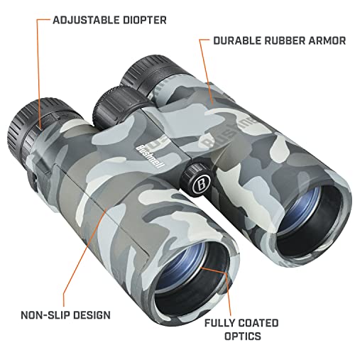 Bushnell Blackout Camo 10x42 Binoculars for Adults, Binoculars for Hunting, Bird Watching, Boating - size: 10x42