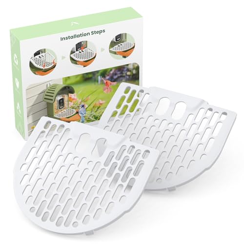 Bird Seed Guard, Spill-Proof Bird Feeder Covers, Waterproof & Rust-Resistant Mesh, Save Bird Food, Must-Have Bird Feeder Accessories (2-Pack)