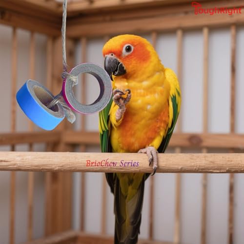 120 Pcs Chew Bagels Bird Toys for Parrots Durable Cardboard BrioChew 0.3in“ Thick Chewing Shredding Foraging Foot for Medium & Large Parrot Amazons Mini Macaws African Greys Cockatoos Eclectus Senegal - size: 120 PCS