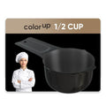 Color Up ½ Cup Measuring Cup (120 ml) – Premium Black Stainless Steel, Accurate for Wet & Dry Ingredients, Embossed Markings, Easy-Pour Spouts, Dishwasher-Safe, Kitchen Essential - size: 1/2 Cup (120 ml) Black