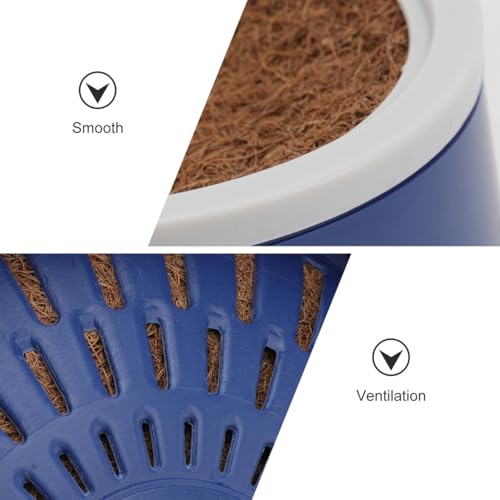 POPETPOP Pigeon Nesting Bowl and Pad Set 4 Bird Mats with 2 Pans Coconut Cushion Bird Egg Nest Accessory for Pigeon Breeding Cage Nesting | Breathable Durable Dove Nesting Box for Small Birds Doves Quails Pigeon Breeding and Hatching - 9.44 X 4.72 Inches
