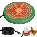Chicken Water Heater Base 2 Pack, 125W Freeze Protection for Poultry | Two thermostatic heating bases prevent frozen water, fit 1-5 gallon metal or plastic chicken waterers for winter coops - size: 2 PACK