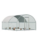 Esright Metal Chicken Coop Run, 13x10 Ft, Dome Roof | Rust-Resistant Galvanized Steel Tube with Wire Mesh, 420D Oxford Fabric Waterproof Cover - size: 156.0"L x 120.0"W x 76.8"H