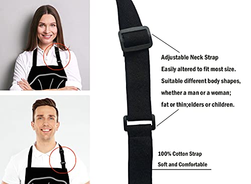Be Quote about Cooking Kitchen Apron for Men Women, My Kitchen my Rules Adjustable Bib Apron Kitchen Cooking Baking Gardening Apron for Women Men - color: Multi Lf264