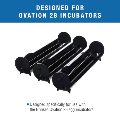 Brinsea Large Egg Carriers for Ovation 28 Incubator, Goose-Size Eggs, 3 Pack | Authentic Brinsea parts for Ovation 56 EX enables incubator to hold 9 goose eggs or 66 quail eggs in 2 rows with dividers - size: Ovation 28 (28 Eggs)