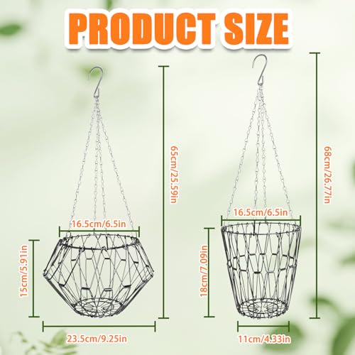 2 Pack Hanging Chicken Feeder Accessories,9.25IN Large Foldable Chicken Vegetable Treat Holder Basket,Sturdy Hanging Poultry Feeder Cabbage Bowl Sack with 4Pcs 20inches Hanging Chain for Chicken Coop - size: Large-2Pack