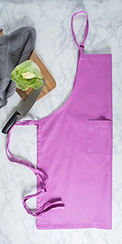 DII Everyday Basic Kitchen Collection - color: Orchid, size: Regular Size Chef Apron