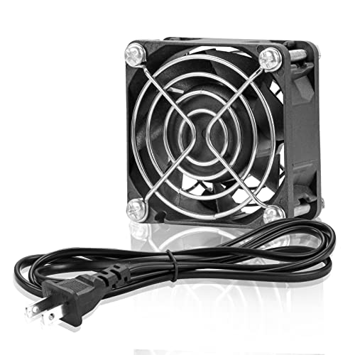 60mm EC Cooling Fan AC 110V 115V 120V 220V 240V High Air Flow Dual Ball Bearing with Power Cord