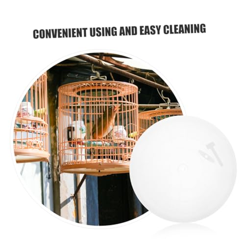 5pcs Round Birdcage Bottom Tray Reusable Plastic Litter Holder for Parrots and Canaries Easy to Clean Design for Creating Clean Living Space