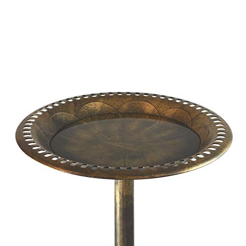Bronze Resin Birdbath - Pedestal Birdbath for Yard or Garden