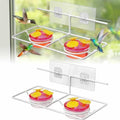 Window Hummingbird Feeders Outdoors - 2PCS Easy to Clean/Refil Nectar(2 oz) | Suitable for Sliding Glass Doors on Windows and Balcony - Gifts for Mom Dad Cats