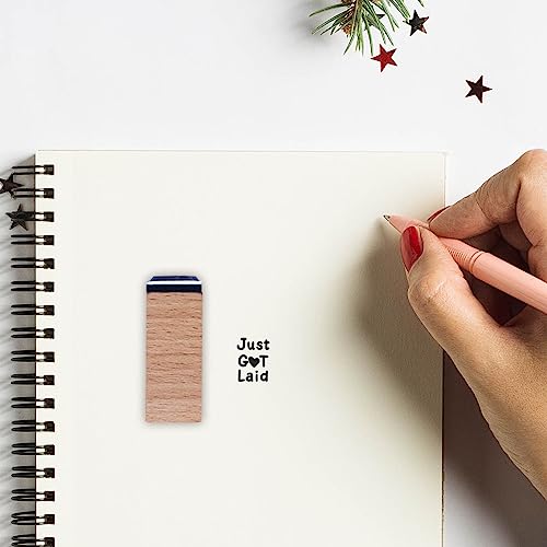 Just Got Laid Chicken Egg Rubber Stamp, 3/5 Inch Small Mini Farm Stamp Scrapbooking Craft