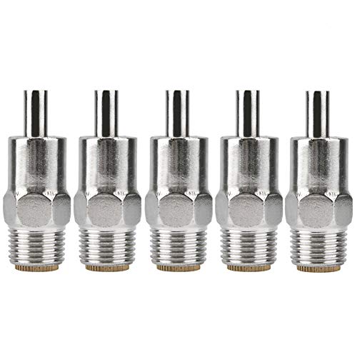 5PCS Automatic Pig Nipple Water Drinker, Stainless Steel Copper hat Straw Type Waterer Feeder for Livestock Cows Cattles Horses Pigs Piglets Sheep Goats