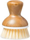 Full Circle Bubbly Palm Brush – Family Safe, Formaldehyde-Free – Ergonomic Palm Scrubber with Handle for Kitchen Cleaning, Dish Scrub Brush for Nonstick, Cast Iron & Sink, White | Family-safe & formaldehyde-free, with an ergonomic handle for effortless ca