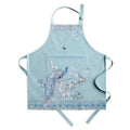 Maison d' Hermine Aprons for women with Pocket 100% Cotton (27.50"x31.50") | Adjustable Neck Strap & long ties Apron Men Chef Wedding Cooking Gardening Server Maid - color: 022 - Peacock Utopia - Pastel Turquoise