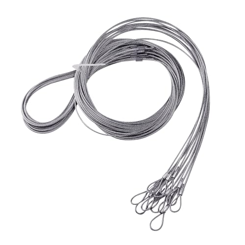 12Pcs Trap Wire (72in 7x7 5/64 Cable) Fits for Traps Extension