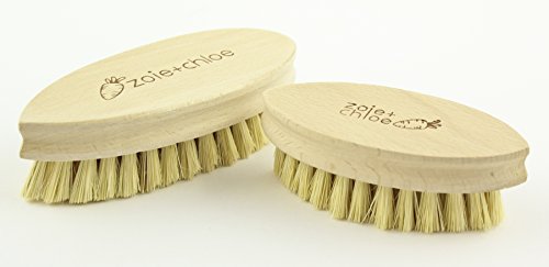 Zoie + Chloe 100% Natural Plant-Fiber Soft Bristles Vegetable Brush - size: Large 5.5 INCH