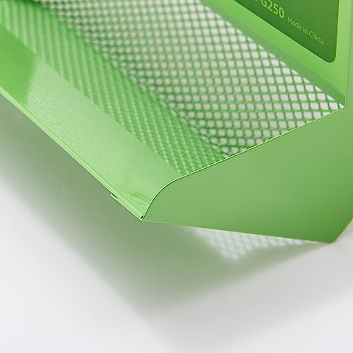 Metal Small Animal Feeder with Lid, Heavy Duty, Large Capacity Food Dispenser, Great for Rabbits, Guinea Pigs, Chinchillas and Other Small Animals. (4.6 inch, Green) - color: Green, size: 4.6 inch