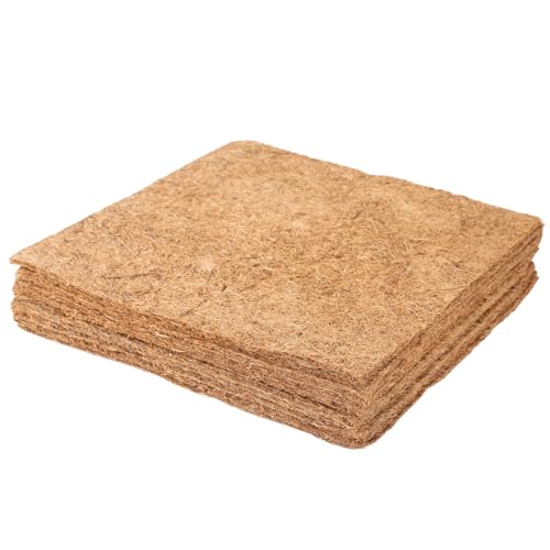 OMISTAR 10 Pack Nesting Pads for Chicken Coop, 12 x 12 in Chicken Nesting Pads Coconut Coir Washable Reusable Non Slip Nesting Box Pads Laying Pads Cut to Fit