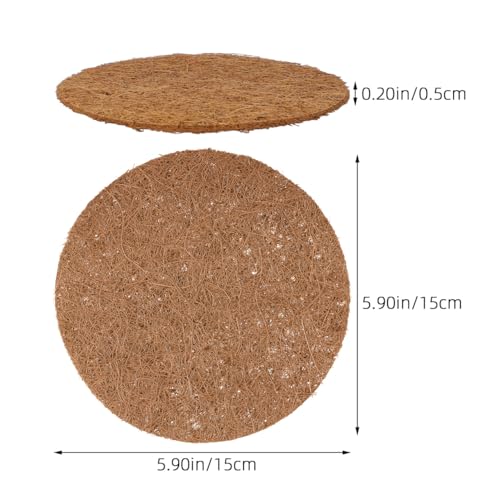 POPETPOP 10 Pcs Pigeon Nest Pads, Natural Coconut Fiber Bird Breeding Mat, Bird Egg Mat for Parakeet Chicken Breeding Hatching - Pigeon Supplies
