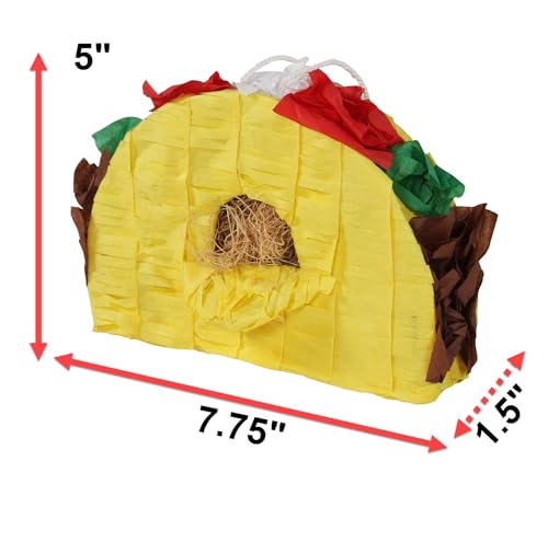 Penn-Plax Taco Pinata with Natural Nesting Material – Safe for Medium and Large Birds – Colorful & Fun Addition to Any Cage