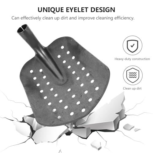 Homoyoyo Sewer Drainage Leakage Spade Tools Metal Sifting Shovel Tool Shovel Drain Mud Metal Sifting Mud Scoop Iron Portable Manure Spoon Sewer Line Cleaner