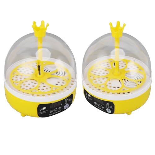 Haofy Mini Egg Incubator Automatic Temperature Humidity Control Chickens Ducks Pigeons Candler (Auto Turning)