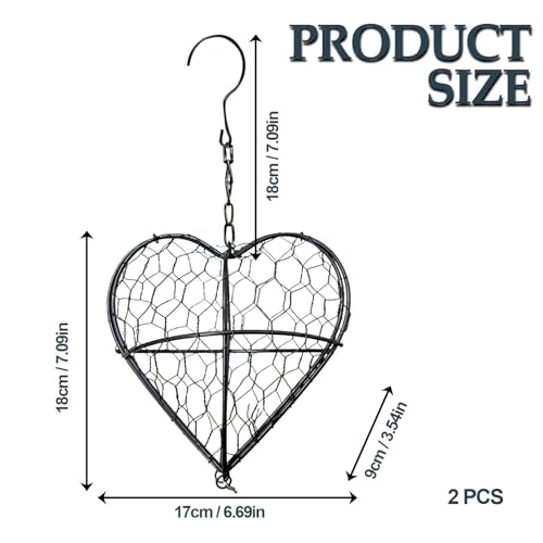 2 Pack Bird Nesting Material Holder Outdoor Hanging Bird Nest with Natural Fiber Refillable Nesting Station - Garden Bird Nest Supply for Attracting Wild Birds Yard Patio Decor