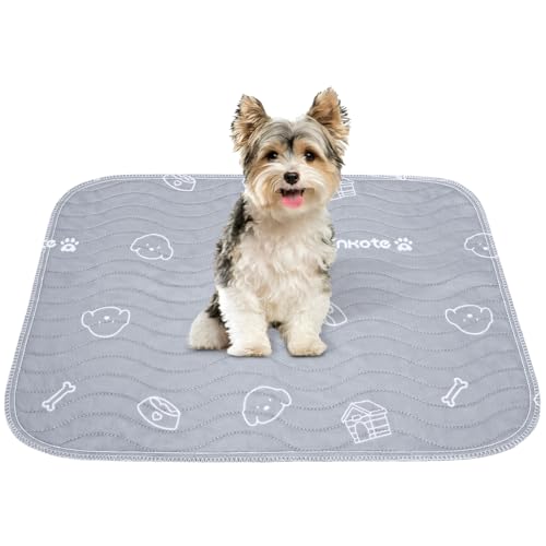 2 Pack Puppy Pee Pads Heavy Absorbency Washable for Dogs, Reusable Pee Pads | Non-Slip Waterproof Pet Training Pads for Puppy Playpen, Crate, Whelping Box, 18"x24" - size: 18x24 Inch (Pack of 2）