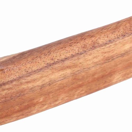 Fdit Teak Wood Spatula, Smooth One Piece Thin Edge Turner for Home Kitchen Solid Teak Natural Wood Nonstick Safe Cooking Utensil 10 Inch Hangable 1 Pack