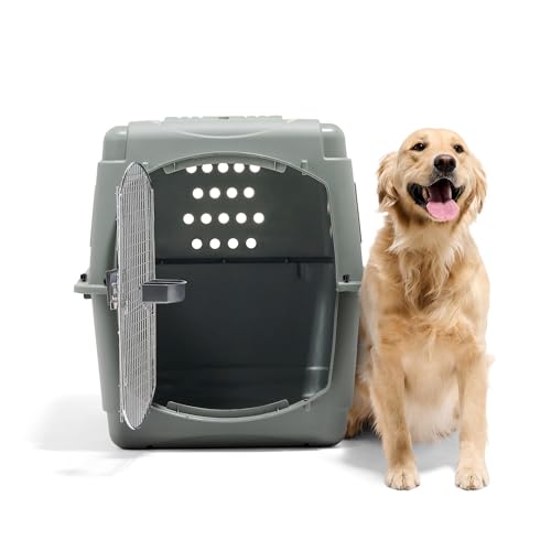 Petmate Sky Kennel - For Air and Travel, Airline Compliant Dog Crate for Pets up 70-90 lbs, Heavy Duty Dog Kennel, Made in the USA- 40 Inches - size: 40 Inch
