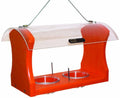 Birds Choice Oriole Bird Feeder | Hanging Bird Feeder for Jelly & Orange Halves | Includes Cup & Fruit Pegs | Recycled Plastic | Sturdy for Garden, Backyard, & Outdoor | 2 Cup Capacity, Orange | Includes Jelly Cup and Fruit Pegs, Recycled Plastic in Orang