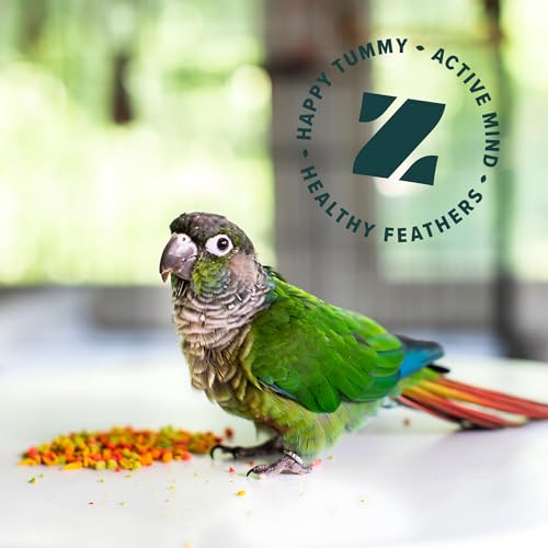 ZuPreem FruitBlend Cockatiel Pellets, Medium Bird Food, 2 lb, Pack of 2 | Vitamin fortified, FruitBlend flavor, for quakers, lovebirds & small conures, daily pellet diet
