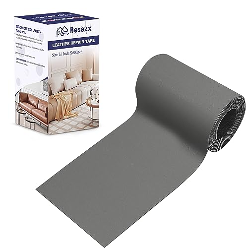 Leather Repair Patch Tape Kit, Self Adhesive Leather Repair for Furniture, Couch, Sofa, Car Seats,Office Chair,Vinyl Repair Kit.3.1inx60in - color: Gray, size: 3.1 in x 60 in