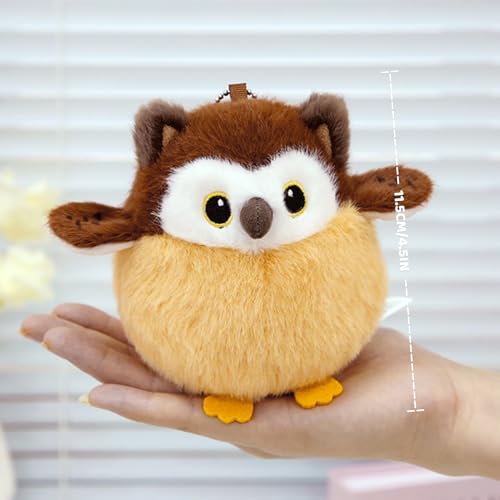 Cute Owls Plushies Soft Bird Owl Stuffed Animal Toy Gift for Kids | Bag Pendant Little Owls Stuffed Animals Plush Toy Christmas Birthday Valentine's Day Gift for Girlfriends Boyfriends - color: Owl