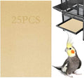 Firdnyohs 25PCS Gravel Paper for Bird Cage,11" x17" Bird cage Liner Gravel Paper Special for Bird Cage in sea Sand-Great for Hard-Billed Birds Safe& Clean & Easy for Improved Digestion… - size: 11" x 17"-25Pcs