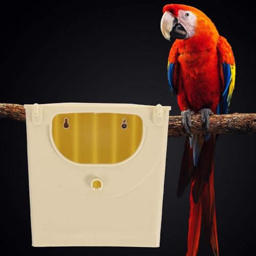 Toddmomy 5PCS Plastic Bird Nesting Box - Professional Parakeet Breeding House for Cage, Safe Hatching Box for Lovebirds, Budgies and Cockatiels, Easy to Install & Clean