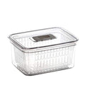 BINO | Produce Saver - 6.8 Cup/1.6L | Fridge Storage Containers for Fruits and Vegetables | Adjustable Air Vent, Removable Basket | BPA-Free Fridge Organizers - size: 6.8 Cup