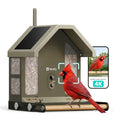 Smart Bird Feeder with 4K AI Camera, Dual-Band 2.4/5GHz Wi-Fi | 4K HDR Video, Lifetime Free AI Bird ID, Solar Powered, Full-Metal, Easy Setup & Sharing 20+ Family, Bird Watching Gift