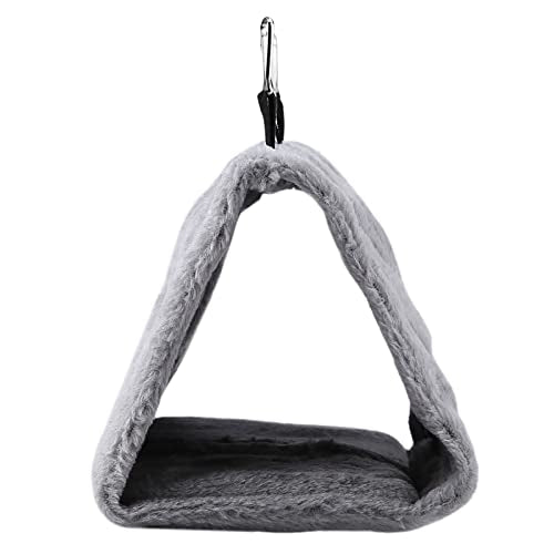 Warm Bird Nest House, Bed for Cage Accessories, Parakeet Toy Hammock | Plush Parrot Hanging Hut Tent for Conure Cockatiel Lovebird Cockatoo (M, 9.4*5.9*7.08in)