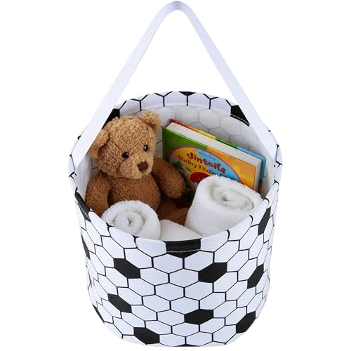 XinblueCo Baseball Basket Easter Baskets for Canvas Easter Egg Hunt Baskets - color: Soccer Basket5