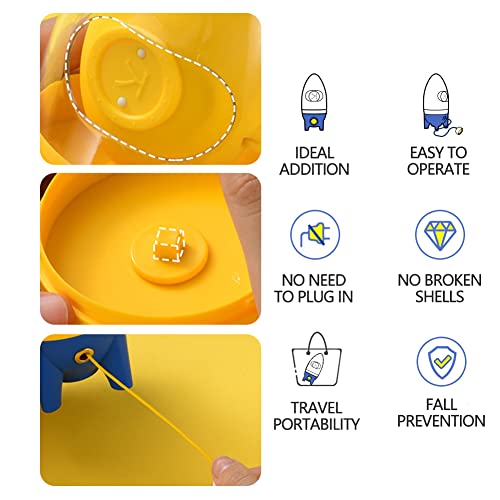 Egg Yolk Mixer Manual Puller, Golden Egg Maker, Egg-Spinner Quick Eggs Homogenizer, Egg-Shaker, Silicone Shaker Whisk with Drawstring for Kitchen Mixing Eggs Whites and Yolks