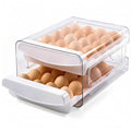 ALKAMI Egg Organizer for Refrigerator with Lid, Multi-Layer Egg Storage Container for Fridge 40 Eggs, Clear Plastic Dispenser Tray with Anti-Roll Cups, Large Capacity Space Saving Egg Bin