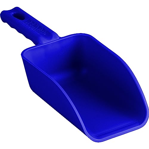 Vikan Remco 63003 Color-Coded Plastic Hand Scoop - BPA-Free Food-Safe Kitchen Utensils, Restaurant and Food Service Supplies, 16 oz, Blue - size: 16 oz