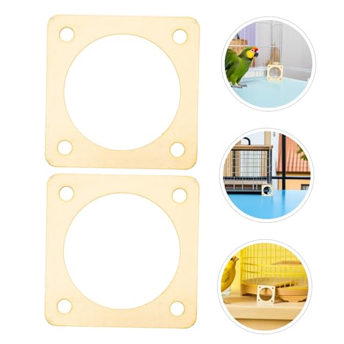 4pcs Metal Birdhouse Hole Protectors with 1 1/4 Inch Opening for Sparrow House Entrance Predator Guards Outdoor Bird Nest Box Safety